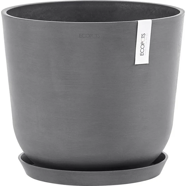 Ecopots Pflanztopf Oslo Ø 35 x 30,5 cm grau