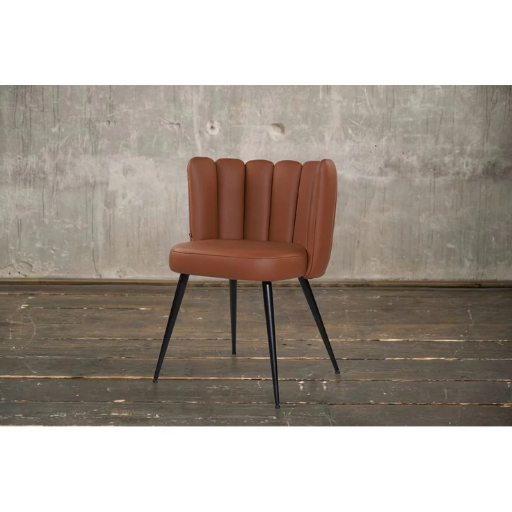 KAWOLA Stuhl JADA Esszimmerstuhl Leder cognac 79 x 55 x 59 cm – Bild 1