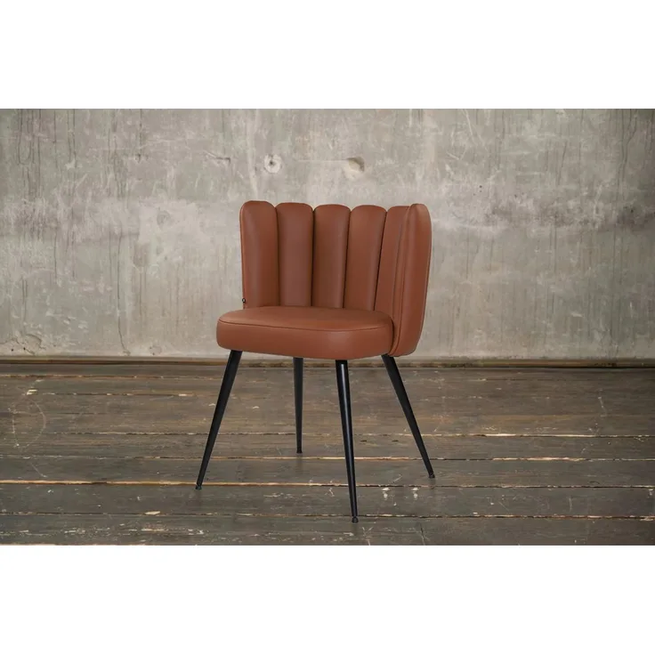 KAWOLA Stuhl JADA Esszimmerstuhl Leder cognac 79 x 55 x 59 cm
