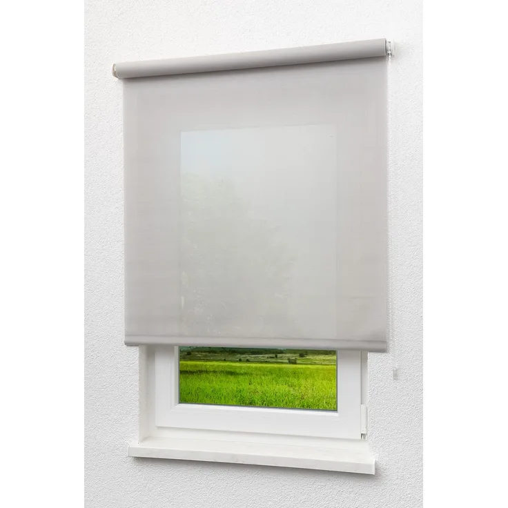 Lysel - Qualitätsrollo Screen silber, (B x H) 113x190 cm in grau/silber