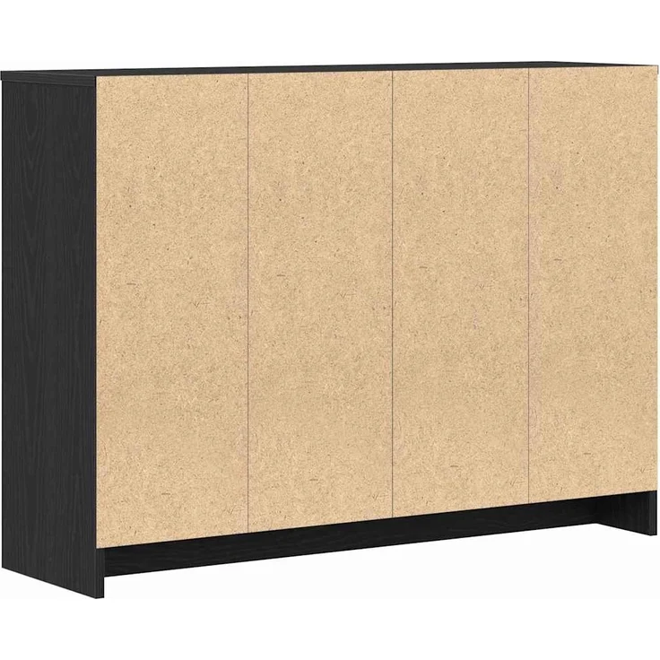 vidaXL Sideboard Schwarz 102 x 29,5 x 75 cm Holzwerkstoff 862084 – Bild 5