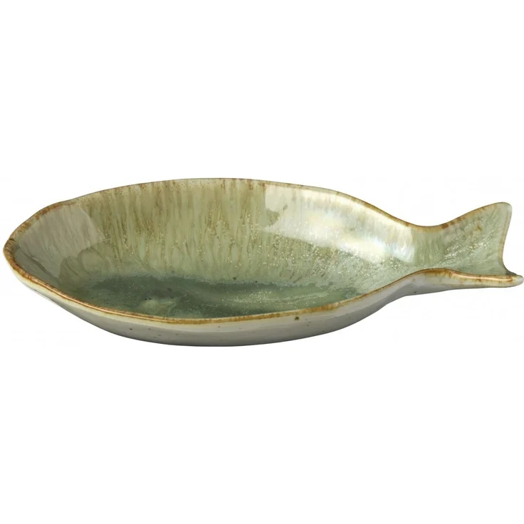 Ib Laursen - Schale Ocean Green Fisch Fischform Lang 21 cm Grün 24026-81