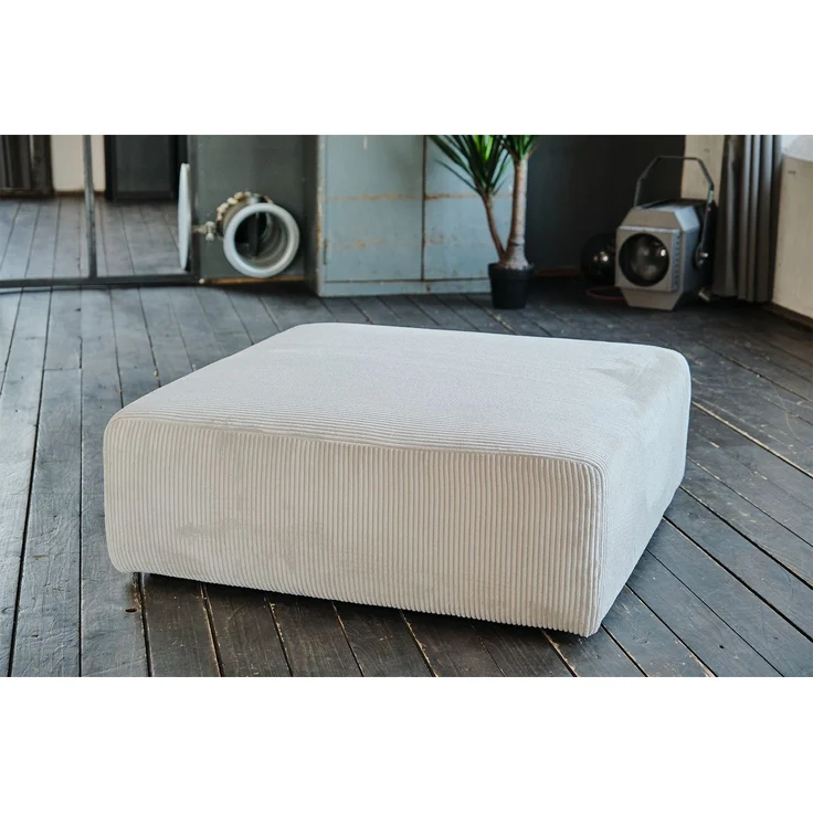 KAWOLA Modulsofa WIOLO SOFT 5 Module 5 Rückenkissen Cord hellgrau 84 x 222 x 333 cm – Bild 6
