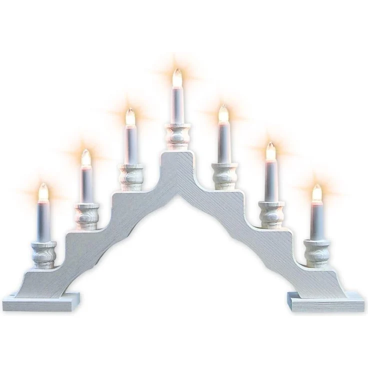 Weigla Lichterbogen Schwede, Weihnachtsdeko, Made in Germany (1-tlg), 7-flammig – Bild 1