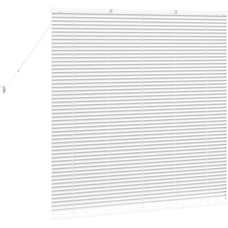 vidaXL Balkenjalousien Weiß 130 x 130 cm Aluminium 42005978 – Bild 7