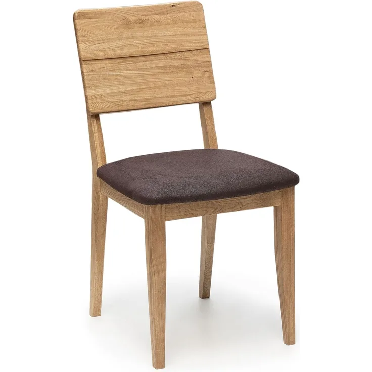 Esszimmerstuhl 2er-Set Dyan Massivholz Wildeiche/Braun