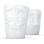 FiftyEight Products Becher 2-er Set vergnügt/verdutzt