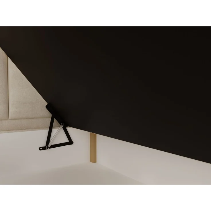 GRAINGOLD Cloud Boxspringbett 180x200, Bett mit Bettkasten, Velour-Stoff, mit Kopfteil, Beige – Bild 6