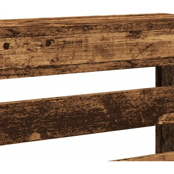 vidaXL Heizkörperverkleidung Altholz-Optik 149x20x82 cm Holzwerkstoff 852706 – Bild 6