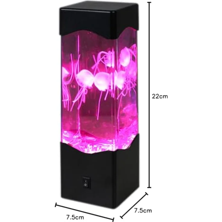 SATISFIRE LED Dekolicht Jellyfish Lampe Aquarium 3 schwebende Quallen Farbwechsel USB RGB, LED Classic, RGB (rot, grün, blau) – Bild 11