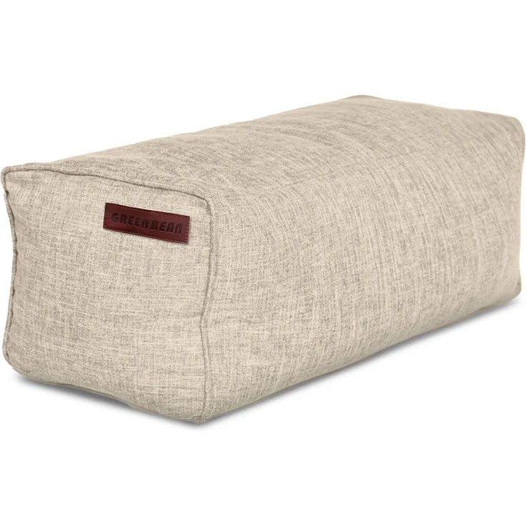 Green Bean® Indoor Sitzhocker Pouf 70x33x28cm EPS-Perlen Füllung -Home Linen Kuschelig Weich Waschbar - Drinnen Bodenkissen Liegekissen Sitzkissen Sitzhocker Sessel Kinder Erwachsene Stoff Sand – Bild 1