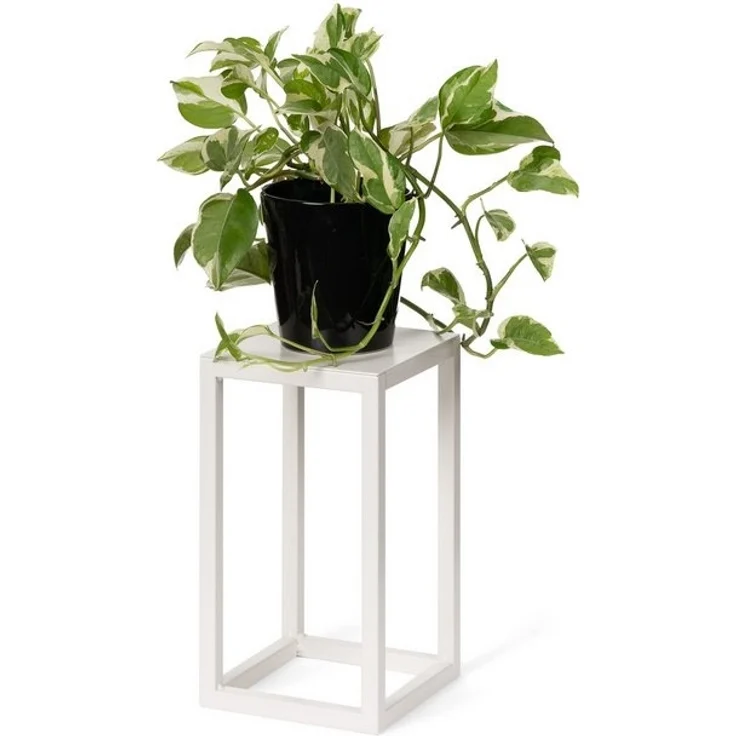 LAMO Manufaktur Blumenständer LAMO Manufaktur Blumenständer Elfenbein aus Metall 28cm (Dekorativer Metallständer, 1 St, 2-Teilig), Blumenständer modern, für Skulpturen und Deko, kleiner Blumenhocker – Bild 4
