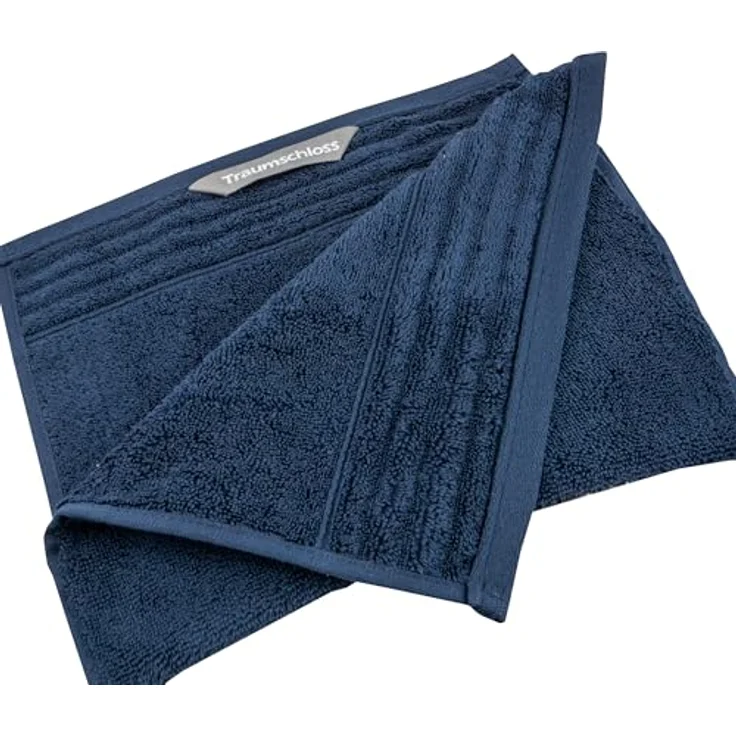Traumschloss Gästehandtuch Premium-Line, Frottier (1-St), 100% amerikanische Supima Baumwolle mit 600g/m², Dunkelblau – Bild 3