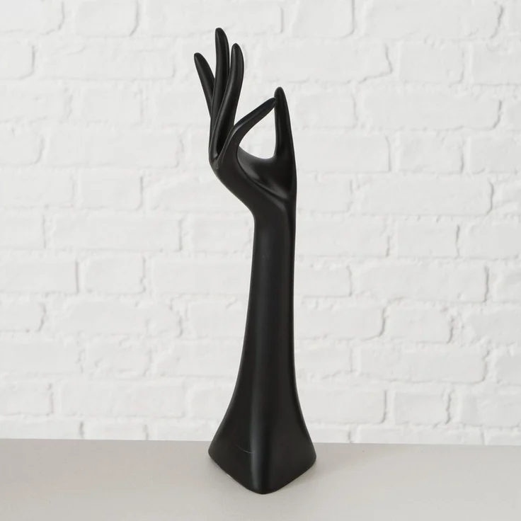 BOLTZE GRUPPE Schmuckständer Boltze Schmuckhand schwarz 34cm aus Kunstharz – Bild 2