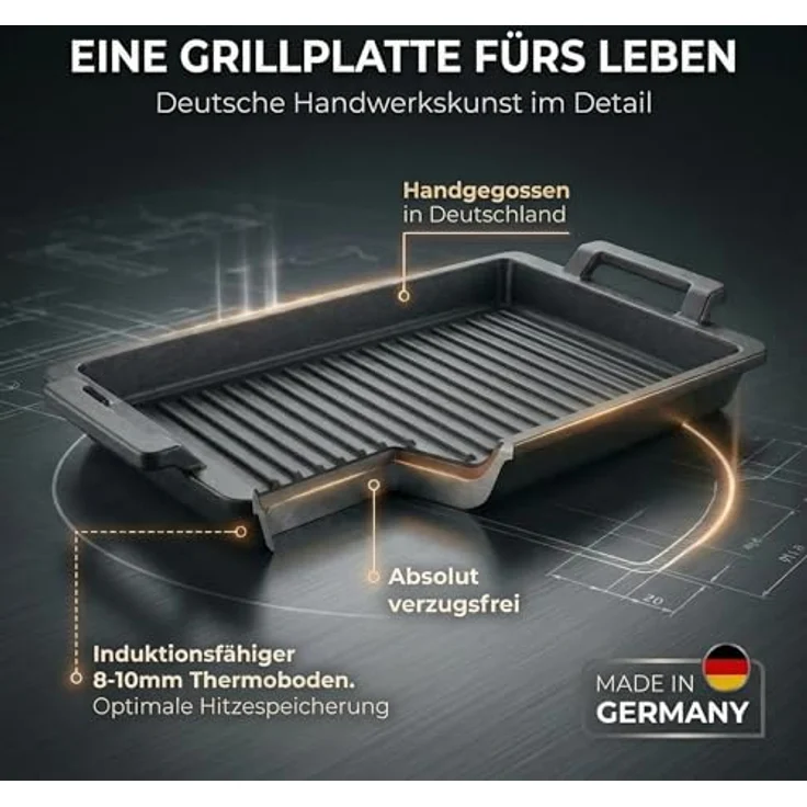 Thiru Grillplatte Lieblingspfanne - 41x24 cm – Bild 8