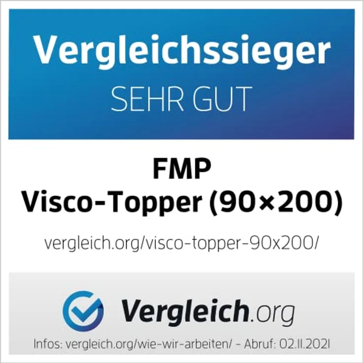 FMP Matratzenmanufaktur, Topper FMP orthopädische Comfort Matratzenauflage 8 cm hoch, Viscoschaum, (1-tlg), Für Druckentlastung und mehr Komfort – Bild 8