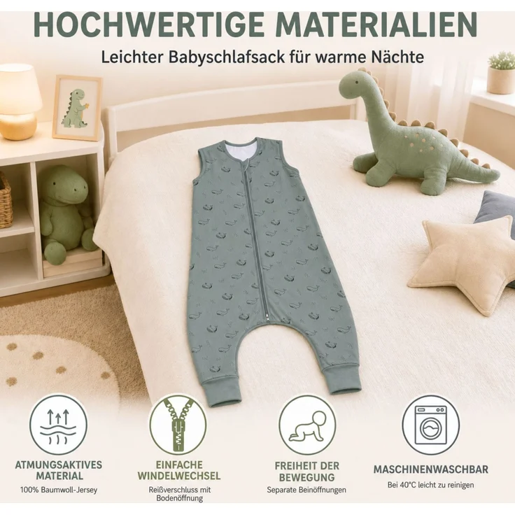 Fillikid Sommerschlafsack mit Beinen Exklusiv – Bild 7