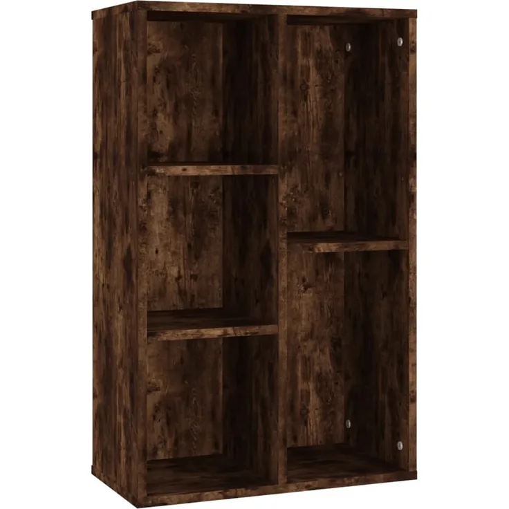 vidaXL Bücherregal/Sideboard Räuchereiche 50x25x80 cm Holzwerkstoff 826611