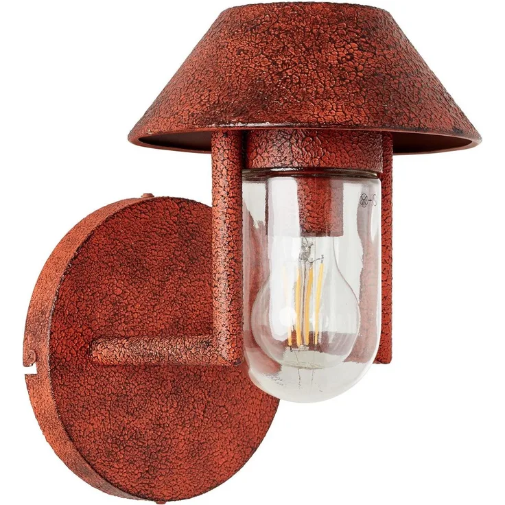 BRILLIANT Lampe, Pole Außenwandleuchte stehend rostfarbend, Metall/Aluminium, 1x A60, E27, 40W,Normallampen (nicht enthalten)