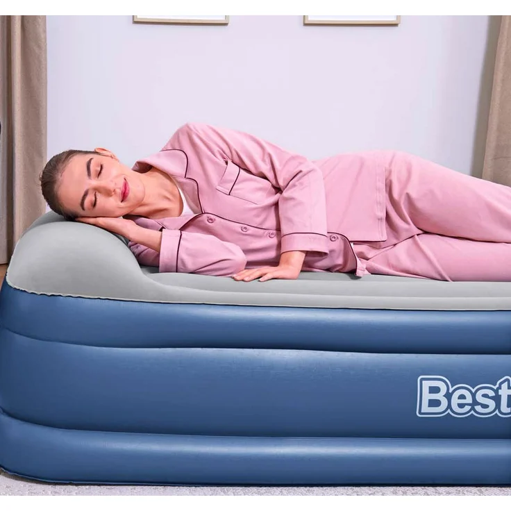 TriTech™ Single-Luftbett mit integrierter Elektropumpe, Blau/Grau, 191 x 97 x 46 cm – Bild 7