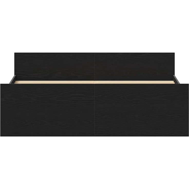 vidaXL Bettgestell ohne Matratze Schwarz Eichen-Optik 120x200 cm 3329318 – Bild 6