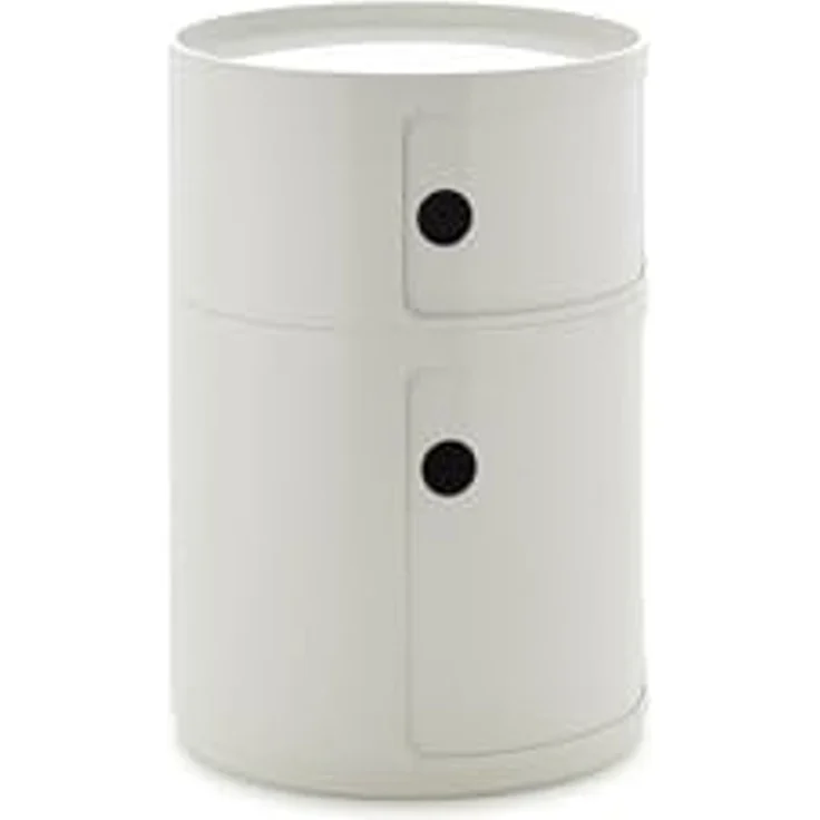 Kartell Componibili Big, Container 2-fächer, Durchmesser 42 cm, Weiss – Bild 3