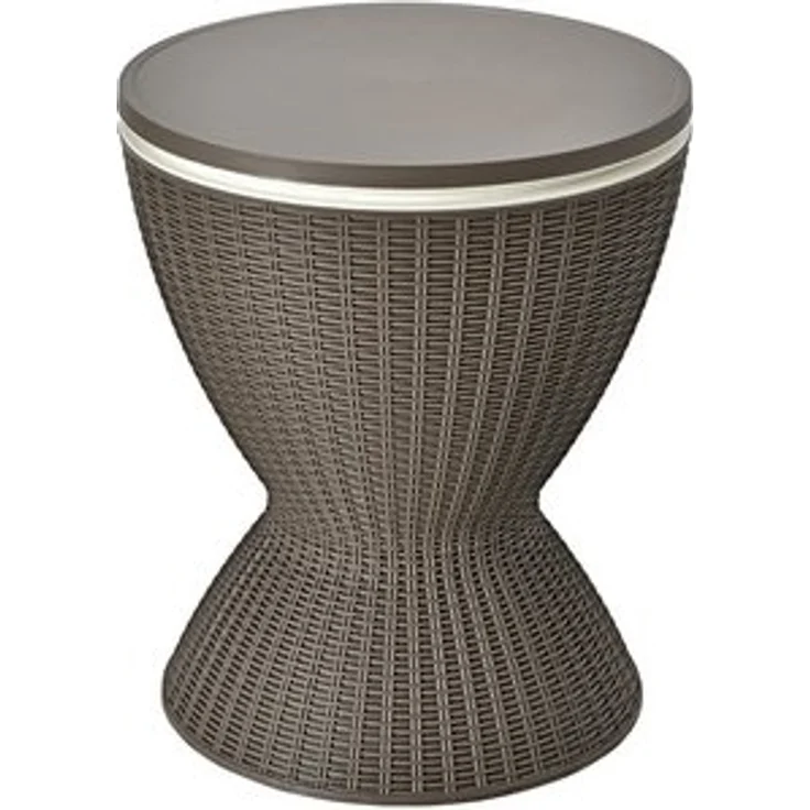 COSTWAY Gartentisch, Cool Bar höhenverstellbar, abnehmbar Deckel, bis 75kg – Bild 6