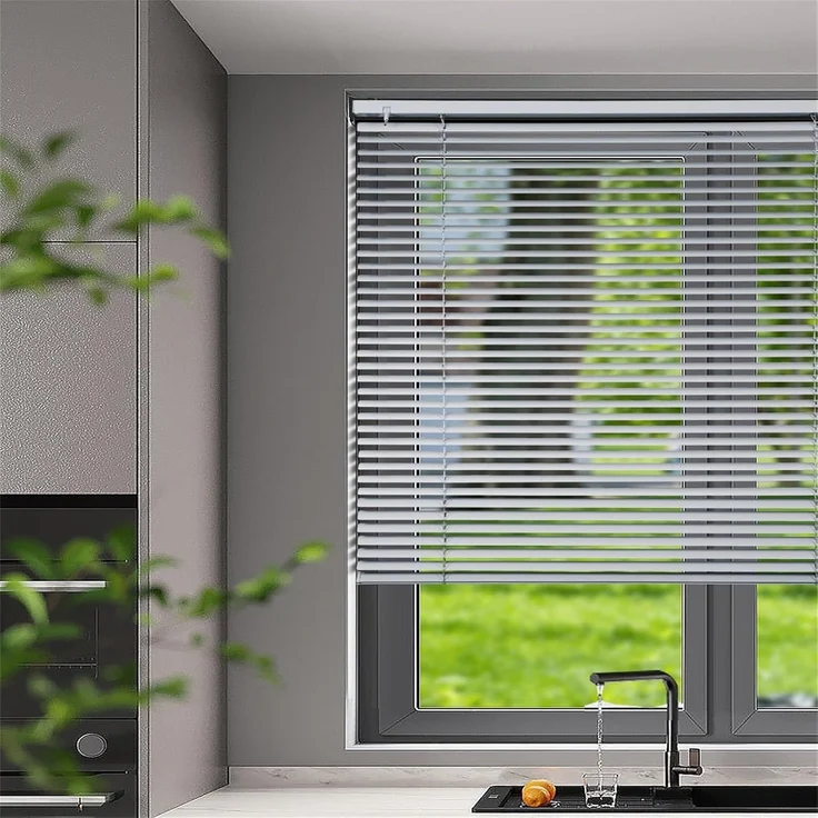 Sekey Klemmfix-Jalousie 60x130cm 60x130cm, Silber – Bild 6
