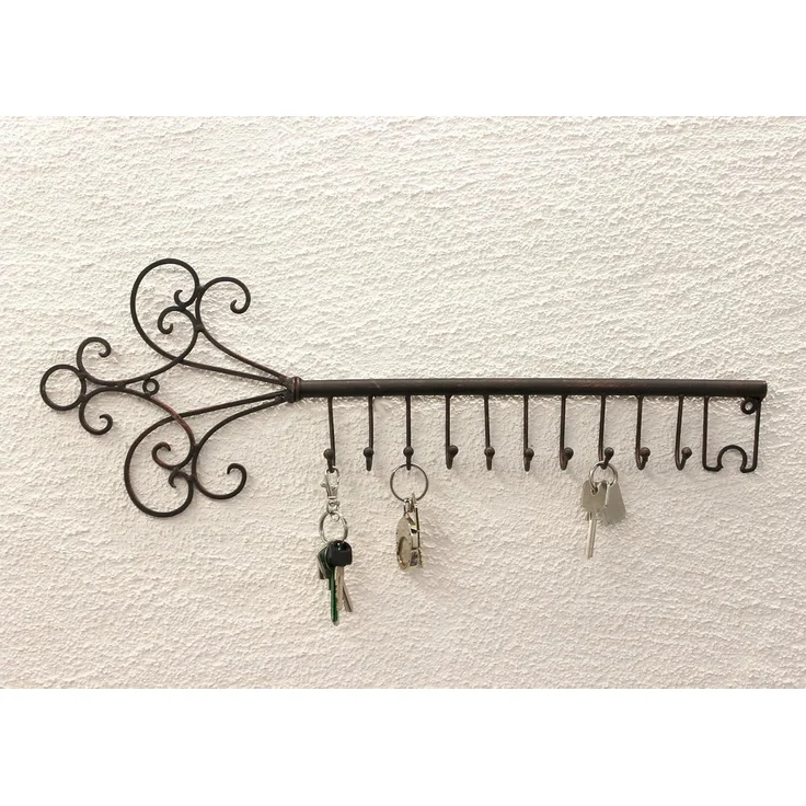 Schlüsselhänger Hakenleiste 101852 Schlüsselleiste 56cm Wandhaken Schlüsselbrett – Bild 3