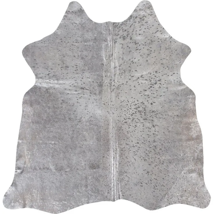 LUXOR living Fellteppich Rinderfell Deluxe, fellförmig, Höhe: 4 mm, echtes Rinderfell, metallisch glänzende Akzenten, Naturprodukt