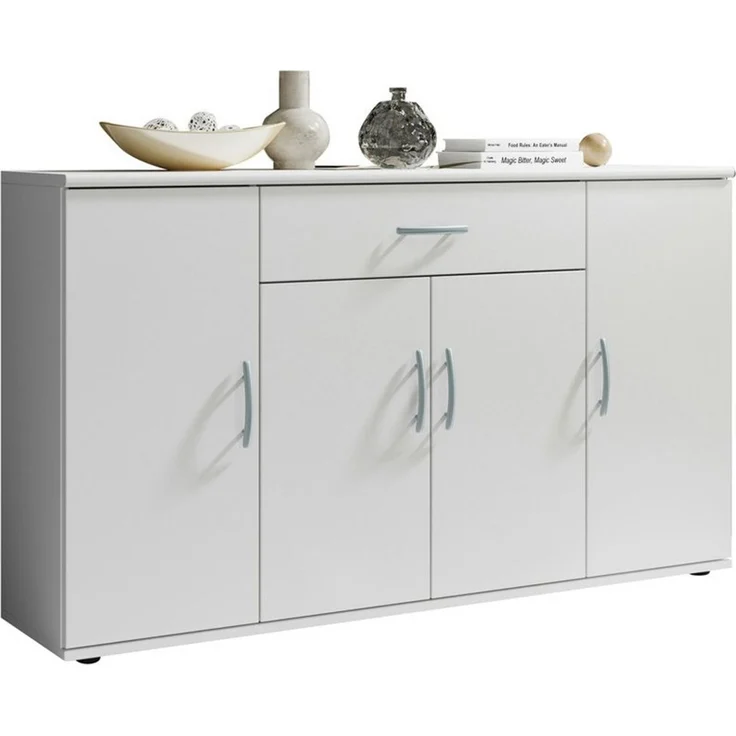 moebel-dich-auf Kommode LILLY 13 (in verschiedenen Farben, 1 Schubkasten + 4 Türen), 117 cm breit – Bild 1