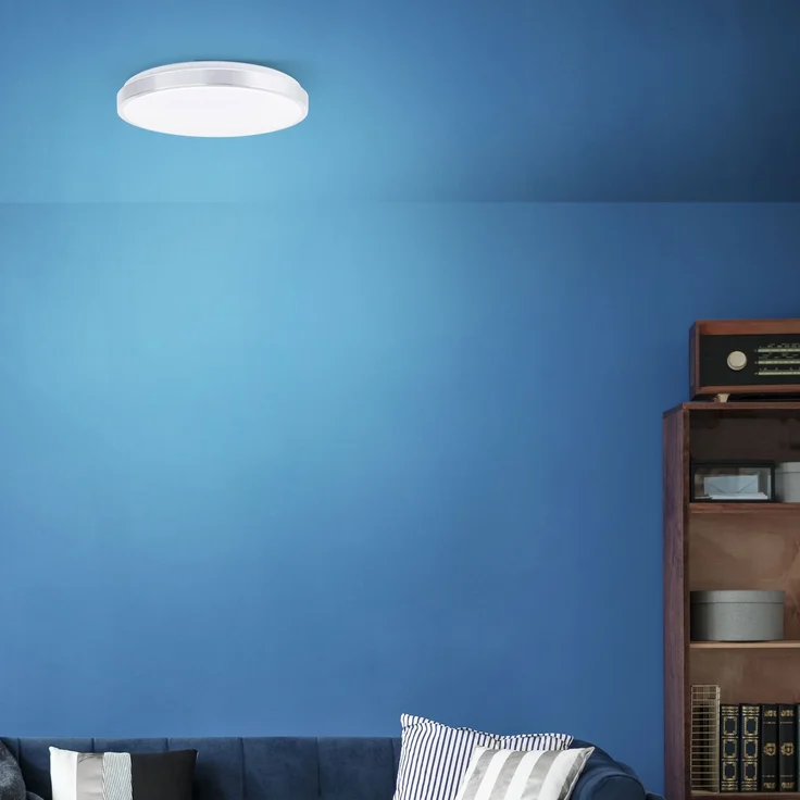 Brilliant LED Wand- und Deckenleuchte Livius G80562A21 Wohnzimmer, Schlafzimmer Metall/Kunststoff Indoor Decke schwarz - LED fest integriert – Bild 8