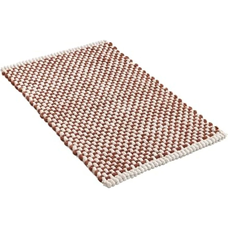 Douceur d'Intérieur, Badteppich Rafael Terracotta, Baumwolle/Polyester, Chenille, 50x80 cm – Bild 3