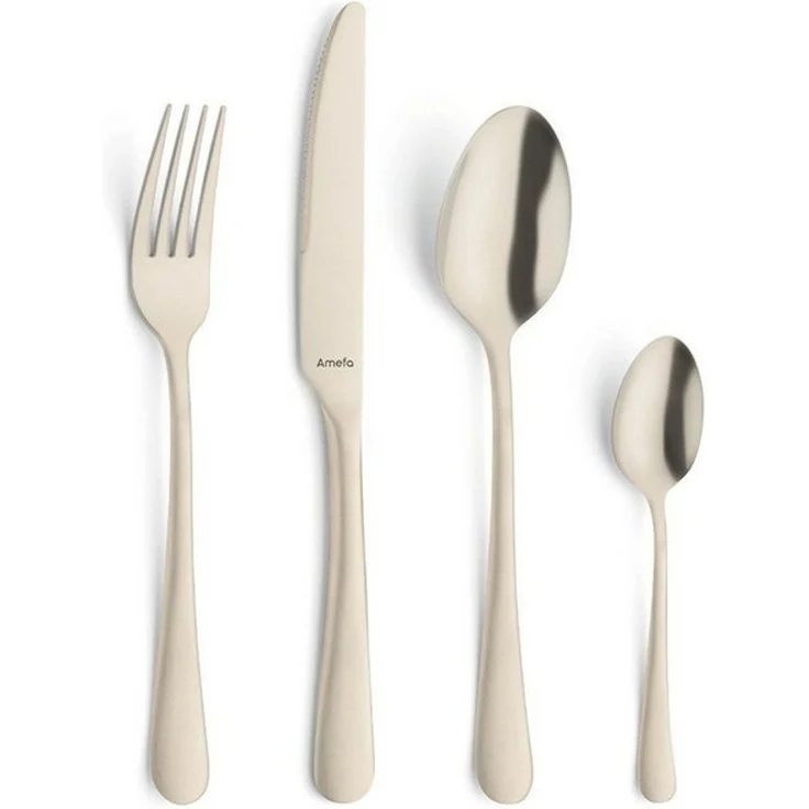 Amefa AUSTIN Besteckset 16-teilig PVD champagner mattiert – Bild 4