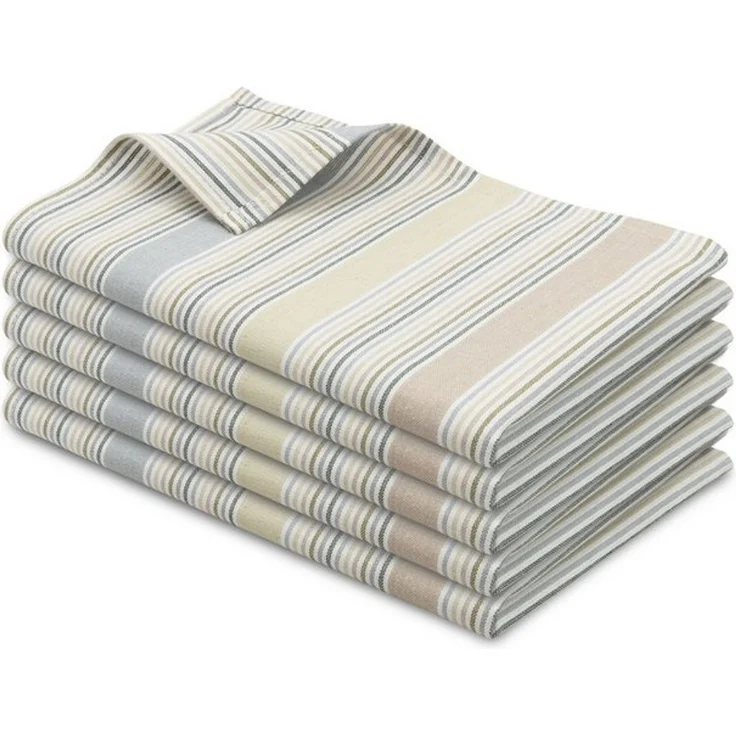 ZOLLNER Geschirrtuch, (Set, 5-tlg), 50x70 cm, 100% Baumwolle, vom Hotelwäschespezialisten – Bild 4
