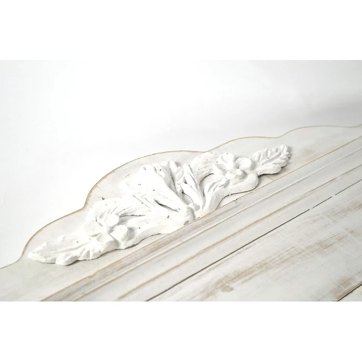 Kobolo Dekoobjekt Dekofenster mit Spiegel white vintage 90x54x12 cm – Bild 6