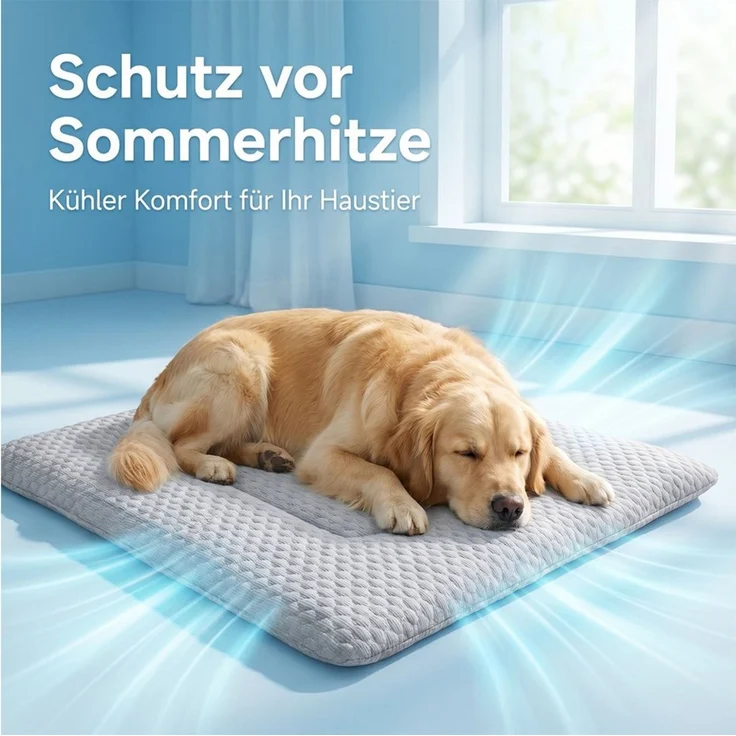 Ledander Hundematte Kühlmatte für Hunde Hundematte Bett Kühldecke Kühlkissen für Katzen, Waschbar Haustiere für Zuhause Unterwegs oder im Auto – Bild 3