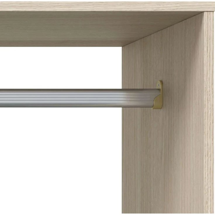 Calicosy 'DRESS' Kleiderschrank Eichenholzoptik und weiß - H187 cm - Weiß – Bild 7