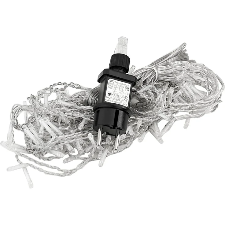 Mojawo Lichtervorhang 120er LED-Lichtervorhang Innen und Außen warmweiß – Bild 7