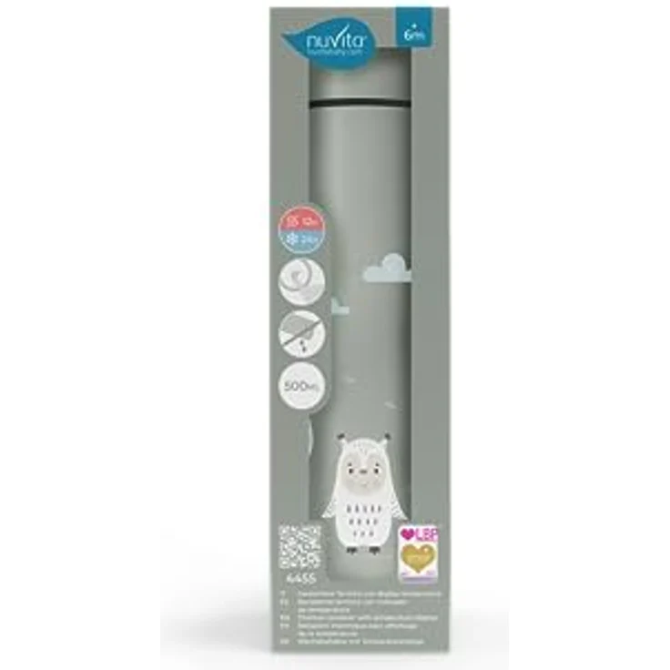 Nuvita 4455 | Digitaler Thermobehälter für Lebensmittel | Thermoskanne für heiße und kalte Lebensmittel | Thermobehälter | Babynahrungsbehälter | Thermoskanne für Kinder | Sage Green – Bild 5