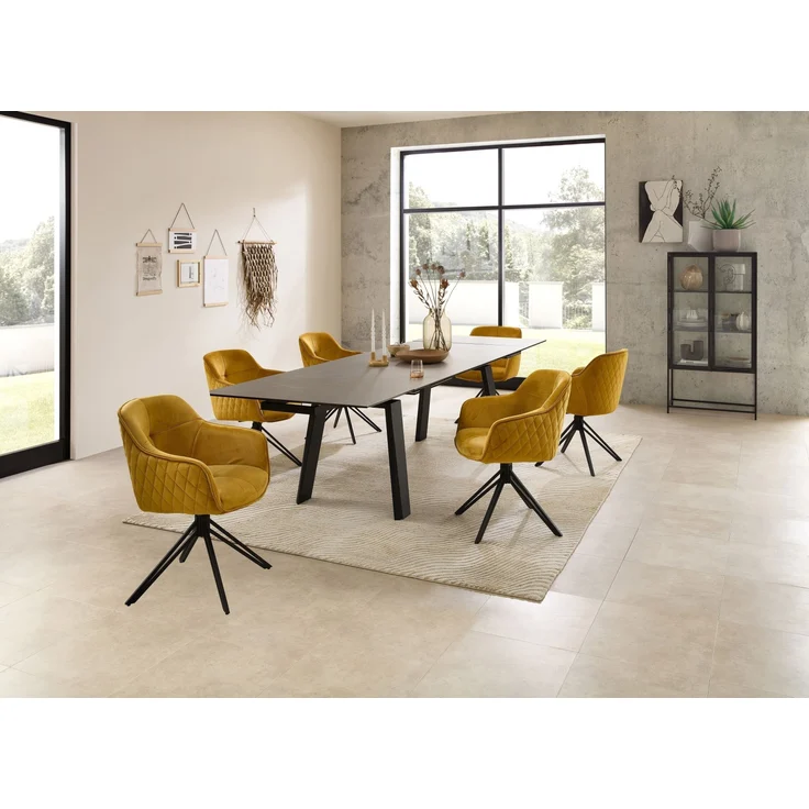 Kulissen-Esstisch >Janis< ausziehbar bis 300cm, grau, schwarz - 200/300x76x100 (BxHxT) – Bild 8