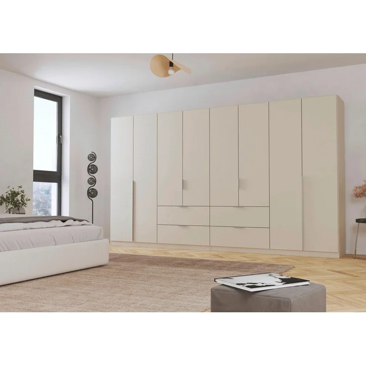 OTTO home Drehtürenschrank Kleiderschrank Schrank Garderobe AGORDO mit Dekor- oder Hochglanzfront (in zwei Griff-Farben, Breiten 91-360 cm) mit Außenschubkästen, in 7 Breiten und 2 Höhen MADE IN GERMANY – Bild 2