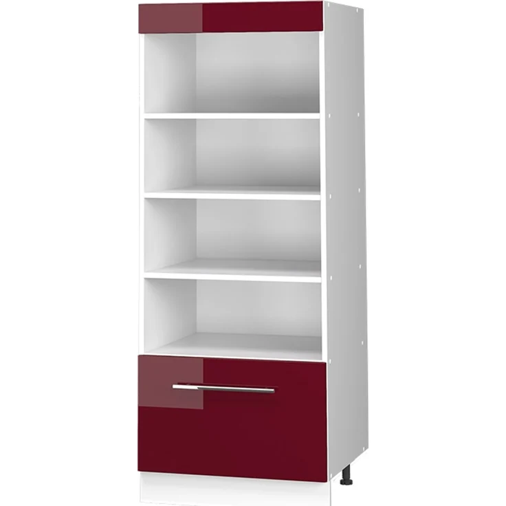 Küchenregal Fame-Line Bordeaux Hochglanz/Weiß 60 cm Vicco – Bild 1
