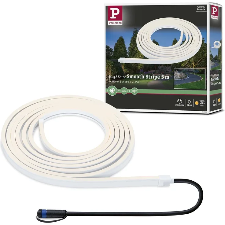 Paulmann 94680 Plug&Shine LED Stripe Smooth IP68 3000K 5m