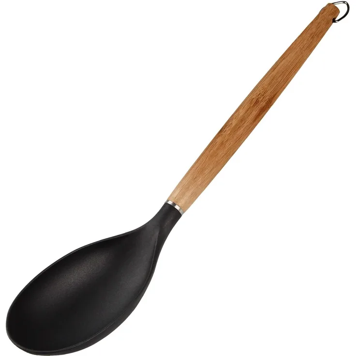 Stanley Rogers Bamboo Servierlöffel, 1 Stück, 33cm, braun schwarz, 3H, Bambus, Edelstahl, Schöpflöffel