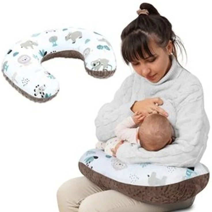 Totsy Baby Stillkissen Stillkissen klein Minky 130 x 45 cm - Stillhörnchen kleines Still – Bild 6
