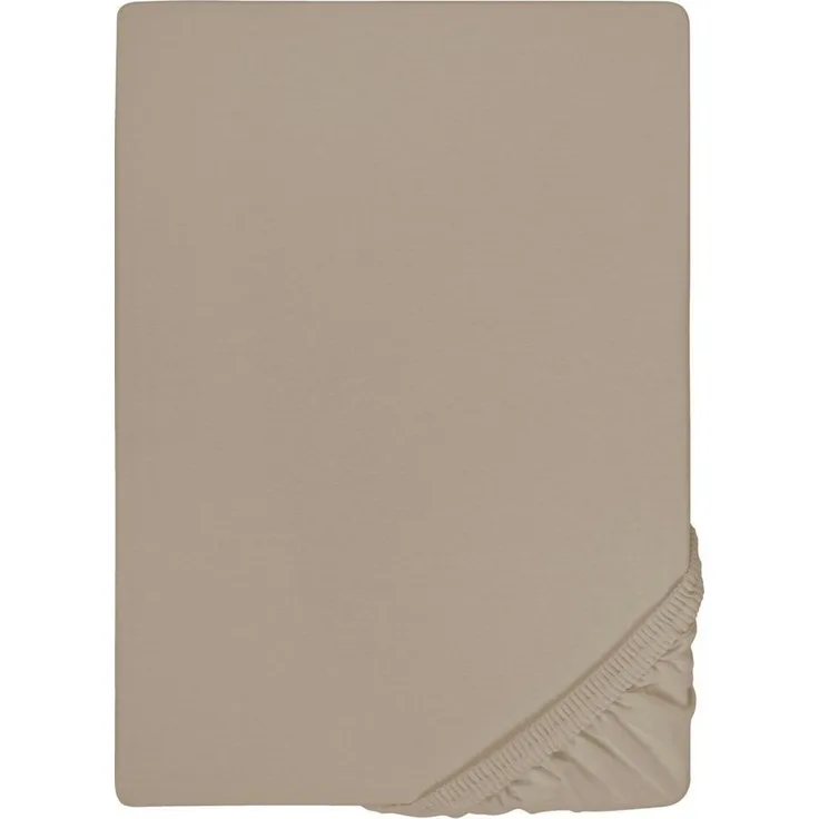 biberna Jersey-Elastic-Topper-Spannbetttuch 0077641, basalt, 1x 140x200 cm - 160x220 cm