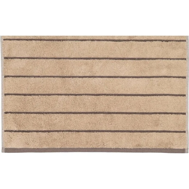 CAWÖ Handtuch - C Balance, 50x100 cm, Walkfrottier, Baumwolle, Streifen Sand – Bild 2
