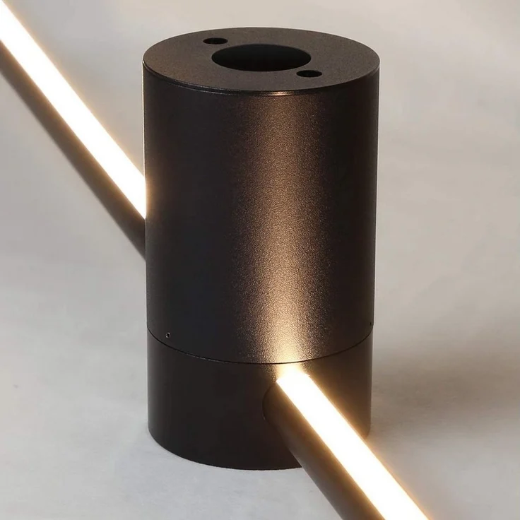 Nettlife LED Wandleuchte LED Wandleuchte Schwarz 100 cm Warmweiß 3000 K, LED fest integriert, Warmweiß – Bild 3