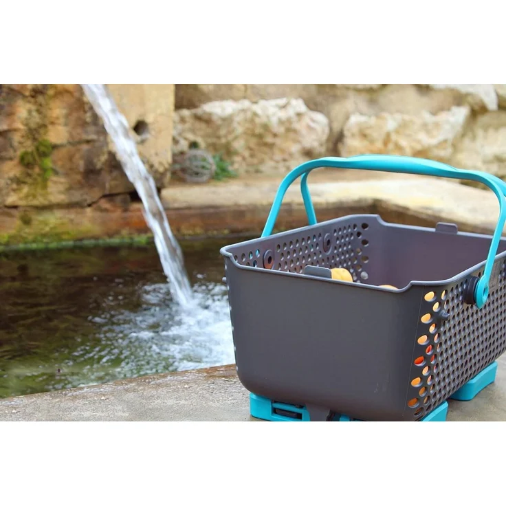 Kajo Erntekorb | grau / türkis (15 L) – Bild 10